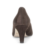 Gabor Pointed Toe Mocca Brown Suede Court Shoe 3014.01 005