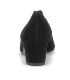 Gabor Black Suede Block Heel Shoe 3006.01 001