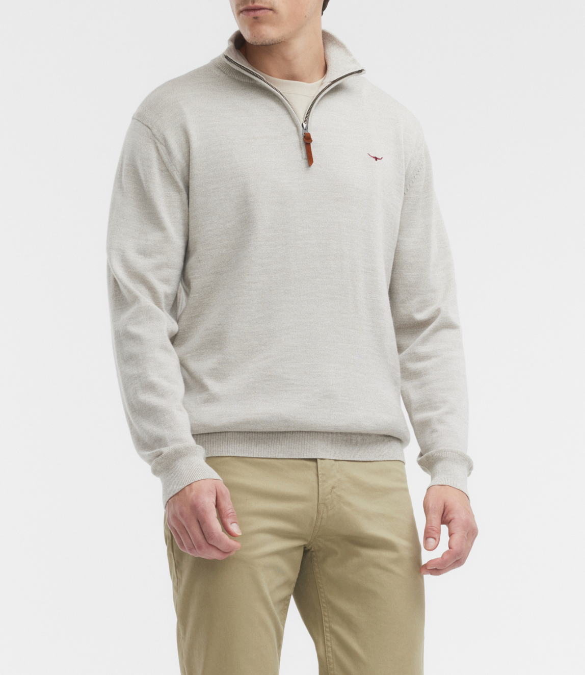 RM Williams Tan Beige Zip Knit KZ200WQ