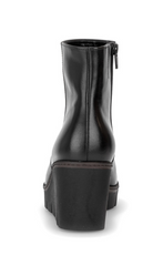 Gabor Black Leather Wedge Boots 8045.01 004
