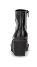 Load image into Gallery viewer, Gabor Black Leather Wedge Boots 8045.01 004