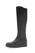 Load image into Gallery viewer, Gabor Knee High Boots Black Leather 8005.03 001