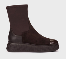Load image into Gallery viewer, Wonders Dark Brown Stretch Boots A-5207 Testa