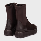 Wonders Dark Brown Stretch Boots A-5207 Testa