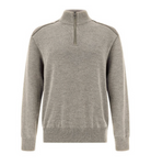 Paul Shark Taupe Beige Zip Wool Knit 16311135