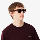Lacoste Burgundy Cotton Tee TH7318 3KE