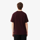 Lacoste Burgundy Cotton Tee TH7318 3KE