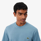 Lacoste Grayish Blue Cotton Tee TH7318 3KE