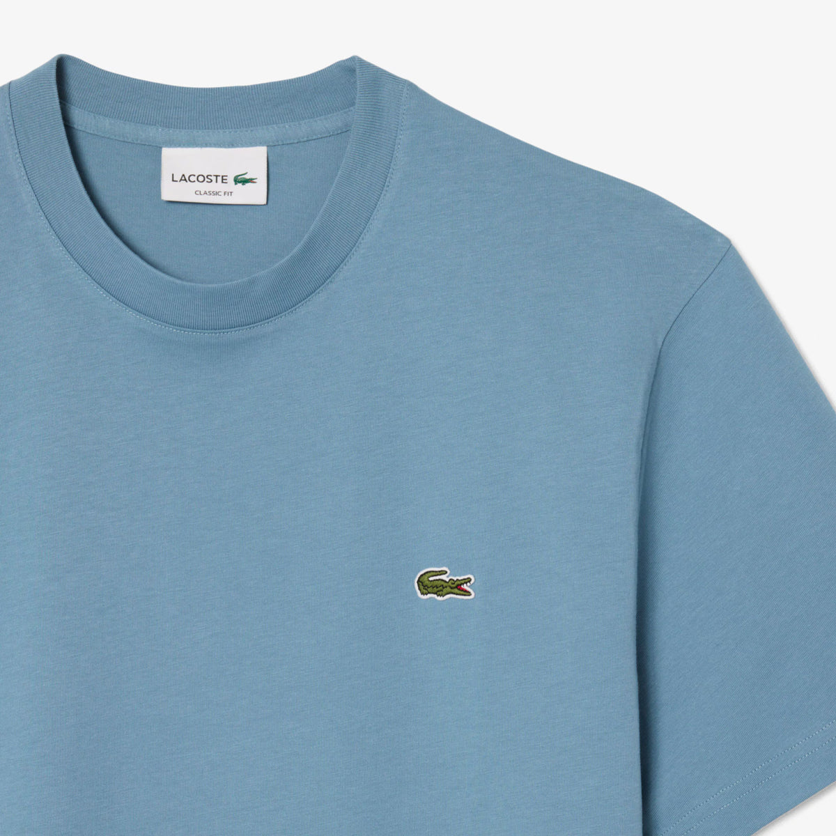 Lacoste Grayish Blue Cotton Tee TH7318 3KE