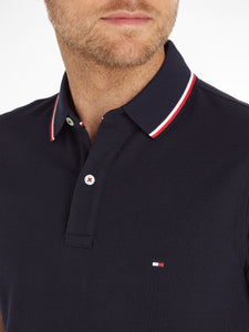 Tommy Hilfiger mw0mw13080 dw5 | Slim Fit Tipped Polo in Navy