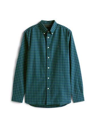 Tommy Hilfiger Green Check Shirt mw0mw40467 0MS