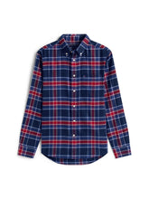 Load image into Gallery viewer, Tommy Hilfiger Navy Red Shirt mw0mw40473 oms
