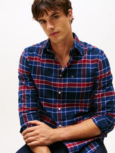 Load image into Gallery viewer, Tommy Hilfiger Navy Red Shirt mw0mw40473 oms