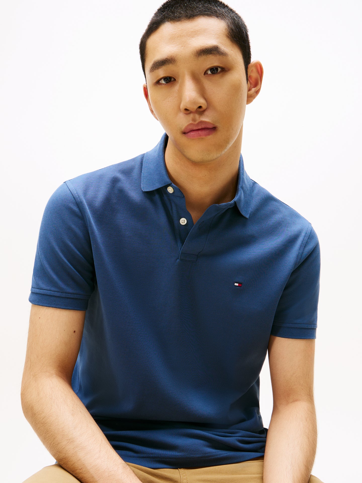 Tommy Hilfiger Blue Polo mw0mw17770 dbz