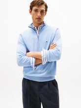 Load image into Gallery viewer, Tommy Hilfiger Blue 1/2 Zip Knit mw0mw37331 DVD