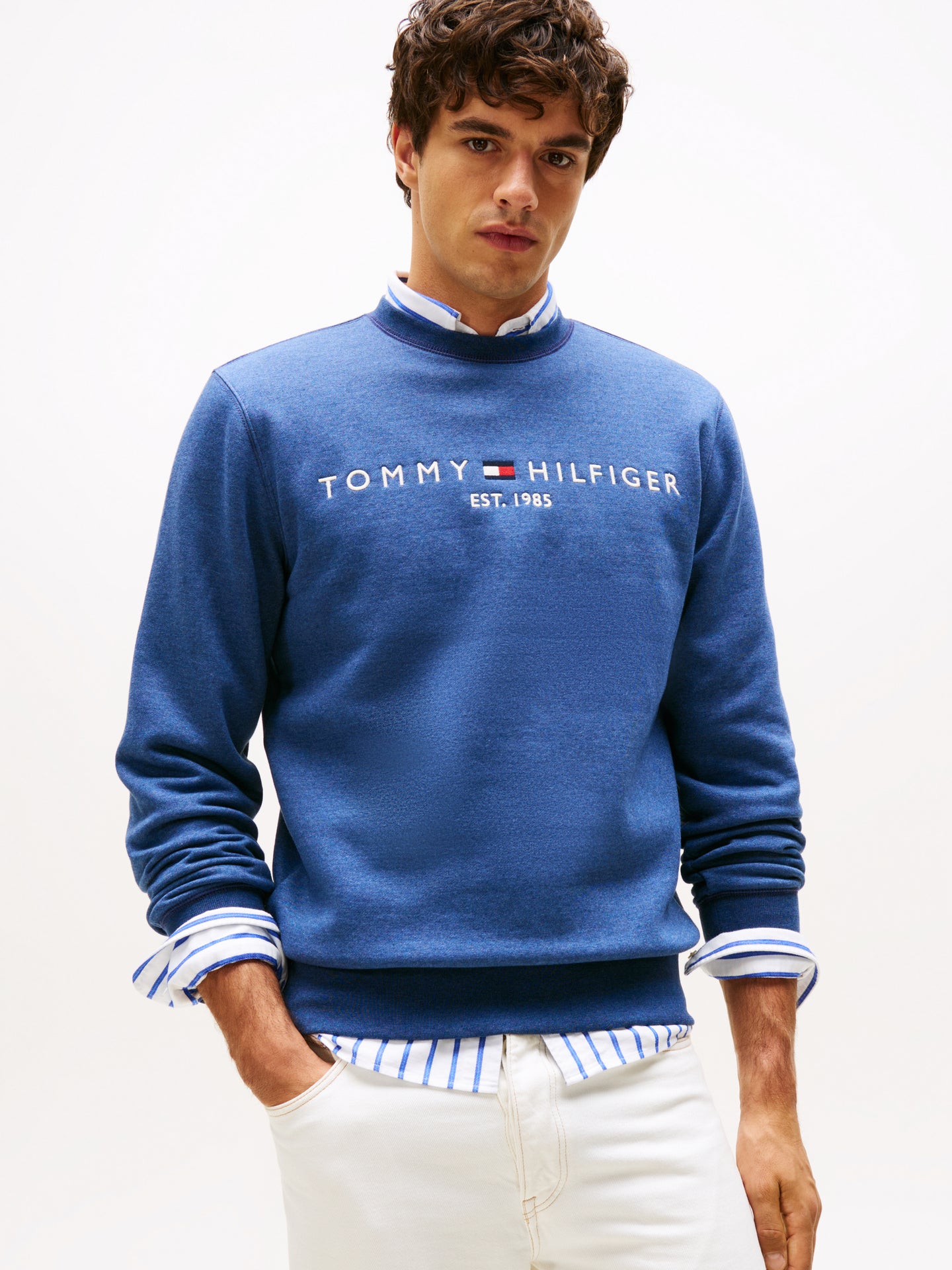 Tommy Hilfiger Blue Sweatshirt mw0mw11596 dvi