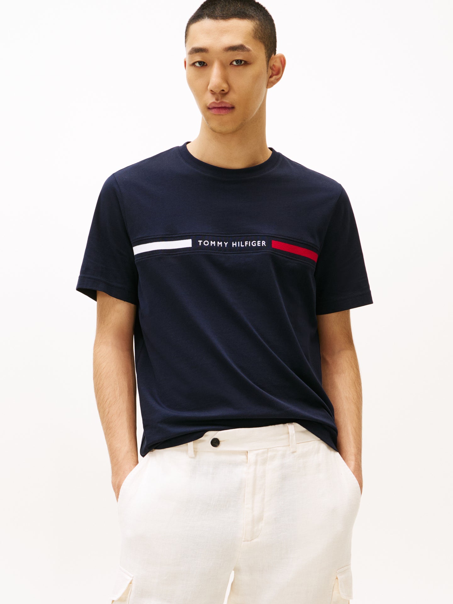 Tommy Hilfiger Navy Tee mw0mw36498 dw5