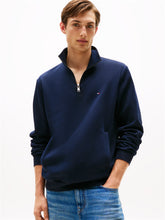 Load image into Gallery viewer, Tommy Hilfiger Navy 1/2 Zip Sweat mw0mw36510 dw5