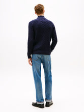 Load image into Gallery viewer, Tommy Hilfiger Navy Cable Knit mw0mw36532