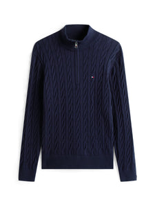 Tommy Hilfiger Navy Cable Knit mw0mw36532