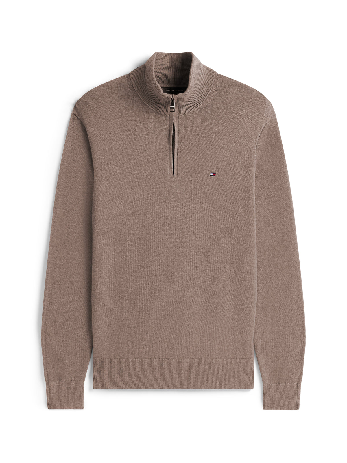 Tommy Hilfiger Taupe Zip Knit mw0mw28049 h13