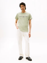 Load image into Gallery viewer, Tommy Hilfiger | Slim Fit Logo Tee in Sage Green | mw0mw11797 L9a