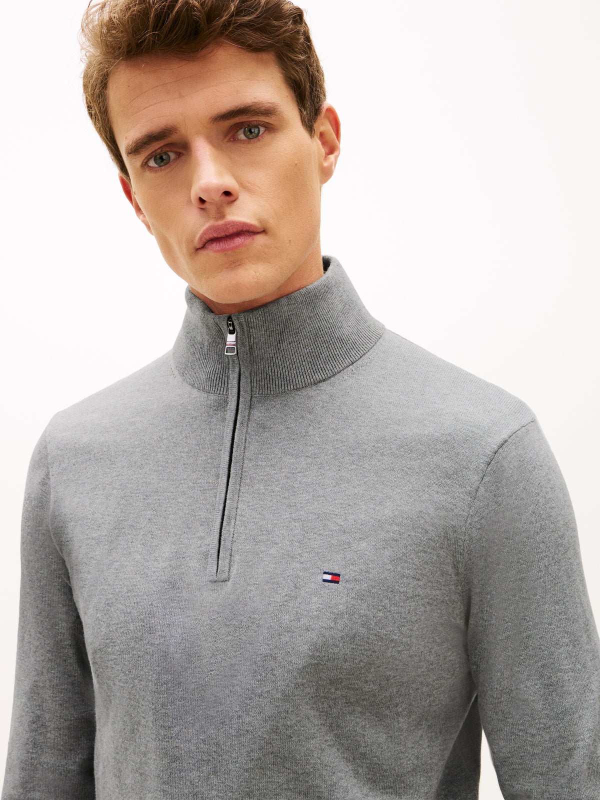 Tommy Hilfiger Grey Zip Knit mw0mw37331 p91