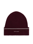 Tommy Hilfiger Beanie in Burgundy am0am13587 xih