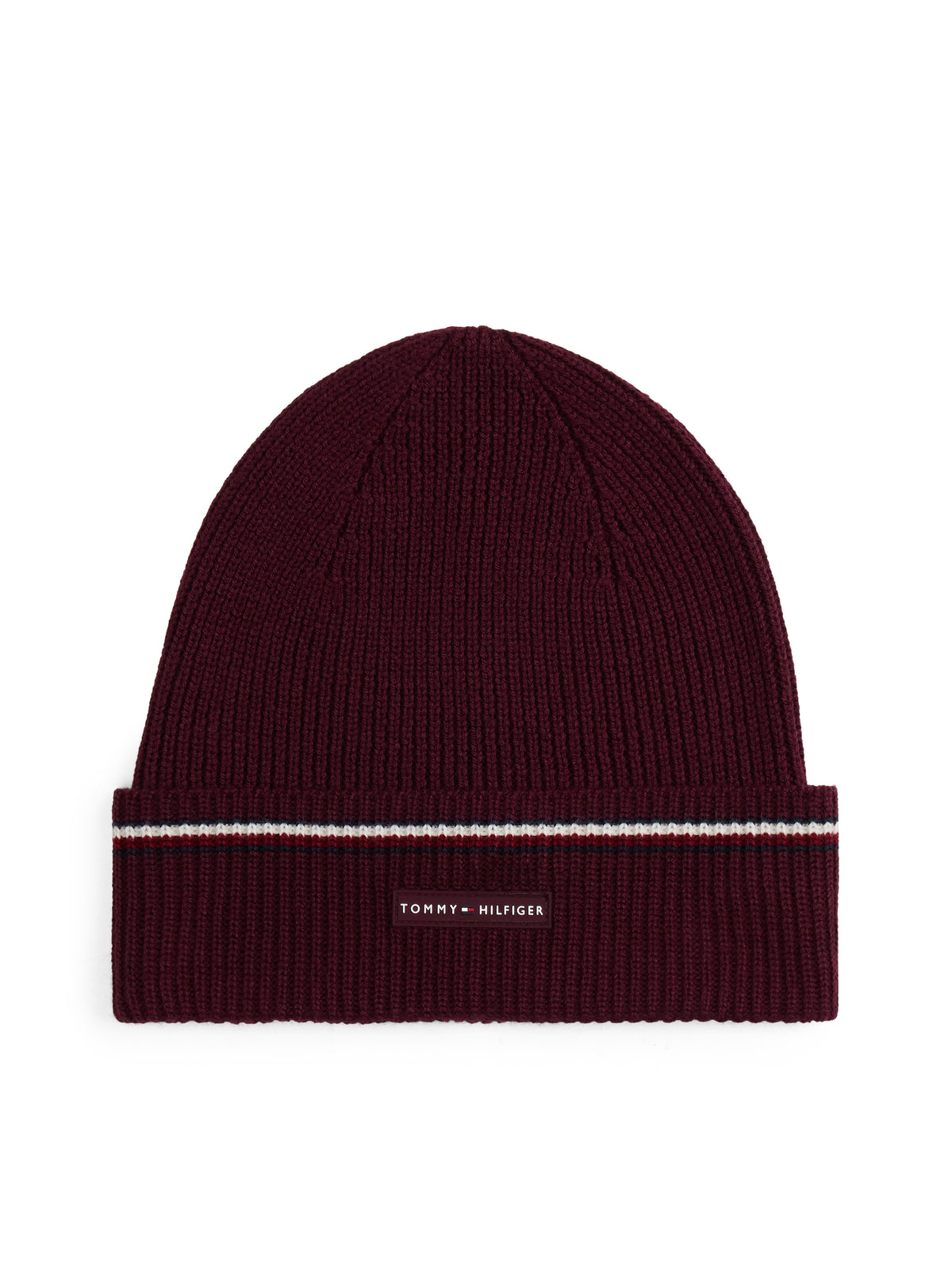 Tommy Hilfiger Beanie in Burgundy am0am13587 xih