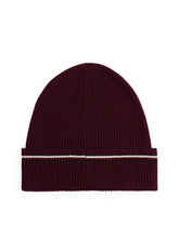 Load image into Gallery viewer, Tommy Hilfiger Beanie in Burgundy am0am13587 xih