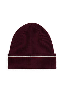 Tommy Hilfiger Beanie in Burgundy am0am13587 xih