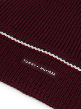 Load image into Gallery viewer, Tommy Hilfiger Beanie in Burgundy am0am13587 xih