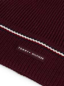Tommy Hilfiger Beanie in Burgundy am0am13587 xih