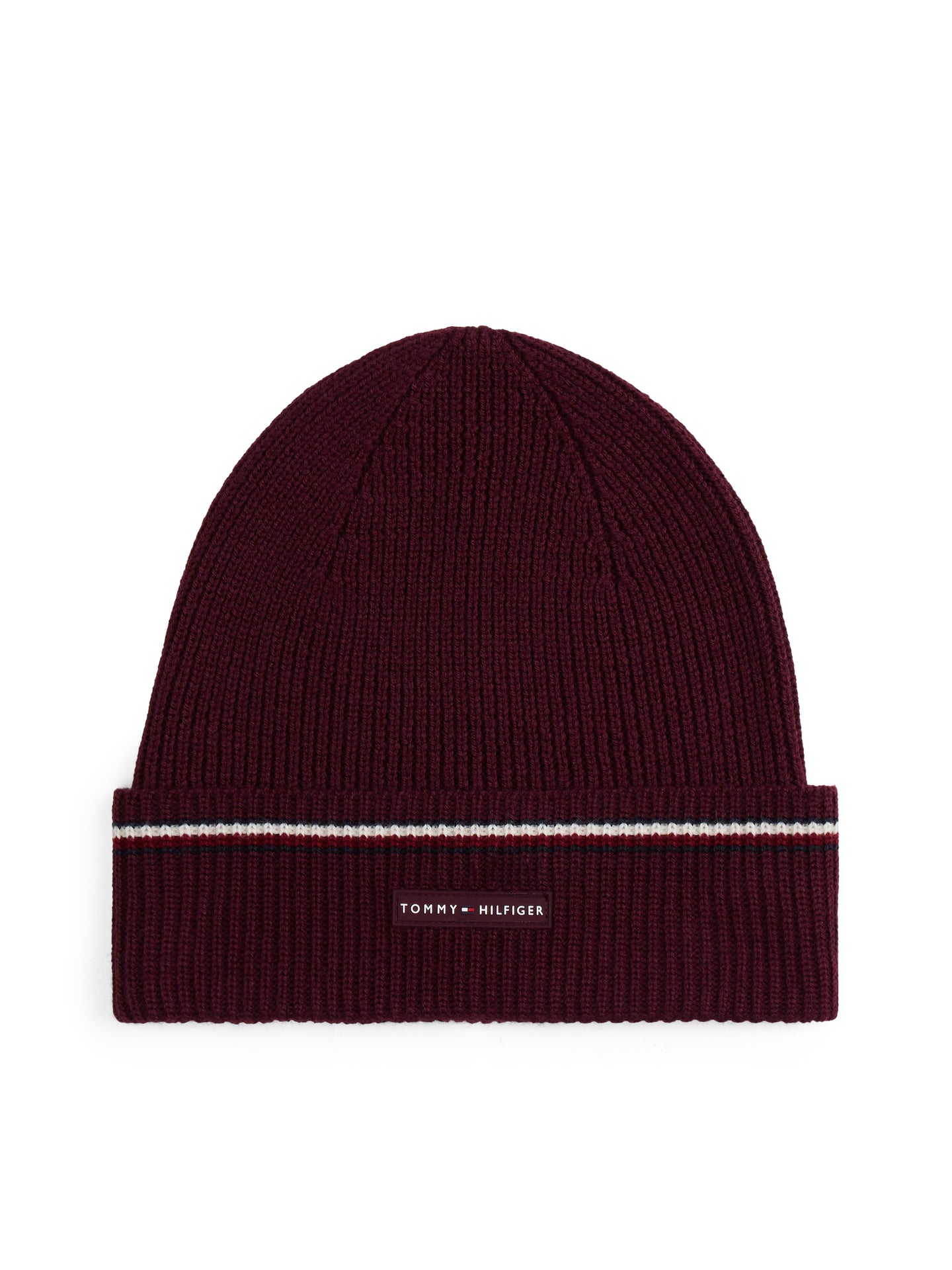 Tommy Hilfiger Beanie in Burgundy am0am13587 xih
