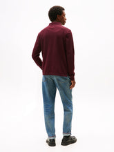 Load image into Gallery viewer, Tommy Hilfiger Long Sleeve Polo in Burgundy mw0mw20183 xih