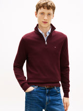 Load image into Gallery viewer, Tommy Hilfiger Burgundy Zip Knit mw0mw28049 xih