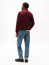 Load image into Gallery viewer, Tommy Hilfiger Burgundy 1/2 Zip Sweat mw0mw36510 xih