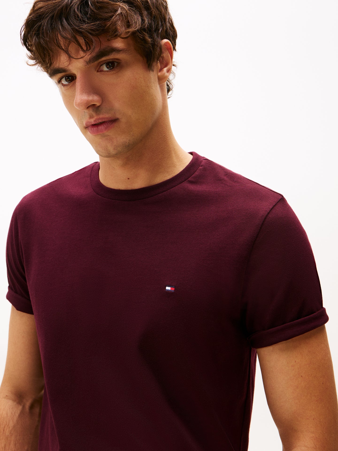 Tommy Hilfiger Burgundy Tee mw0mw39995 xih