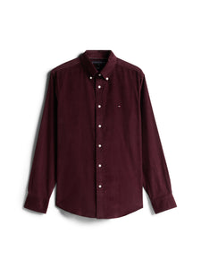 Tommy Hilfiger Burgundy Cord Shirt mw0mw40486 xih