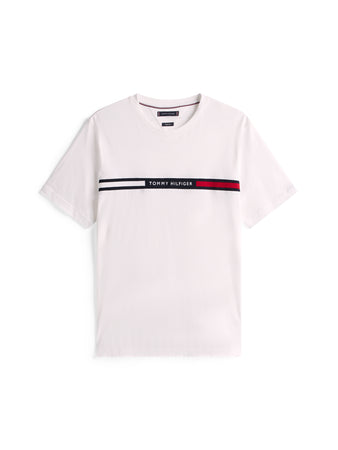 Tommy Hilfiger | Chest Insert Tee in White | mw0mw36498 YBR