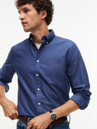 Tommy Hilfiger Sea Blue Oxford Shirt MW0MW35774 0GY