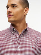 Tommy Hilfiger Burgundy Gingham Shirt MW0MW36395 0QJ