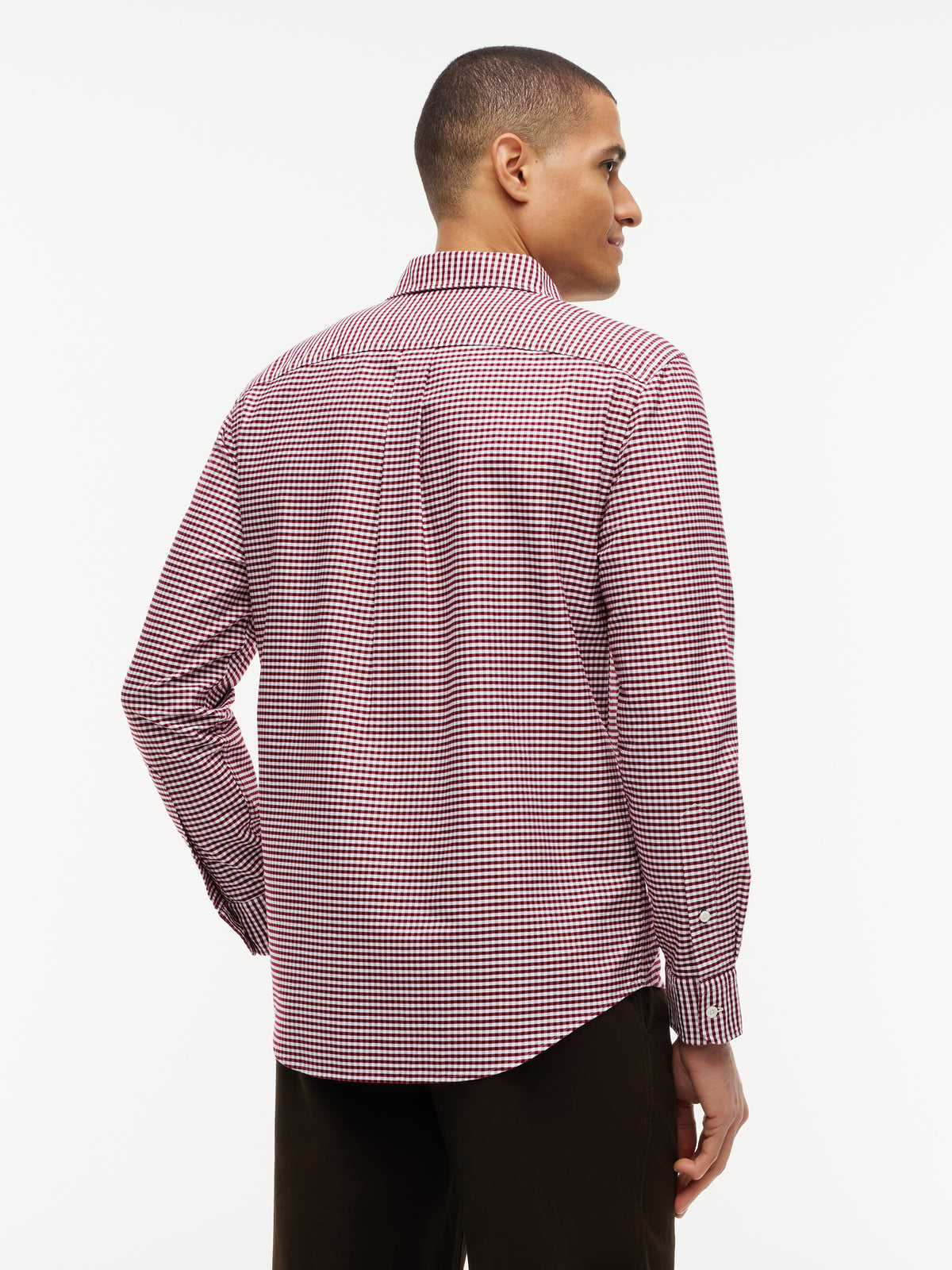 Tommy Hilfiger Burgundy Gingham Shirt MW0MW36395 0QJ