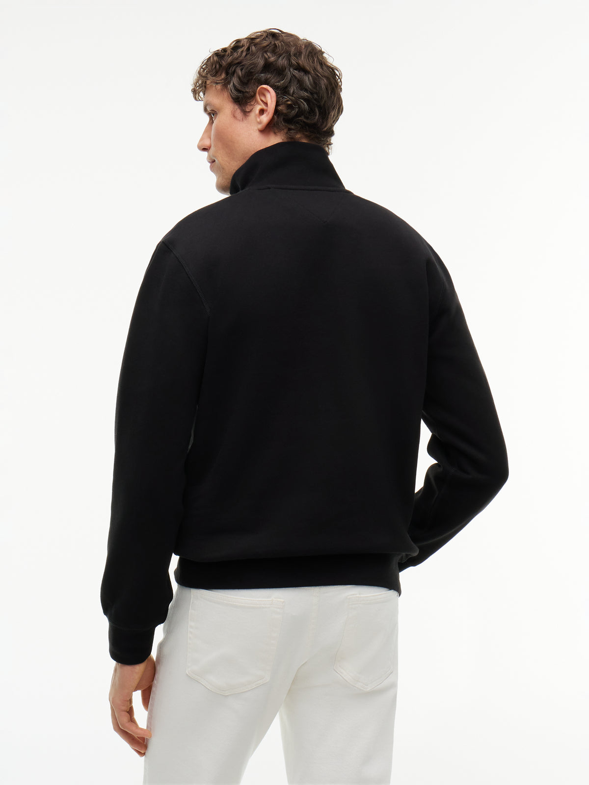 Tommy Hilfiger Black Zip Sweat MW0MW37233 bds