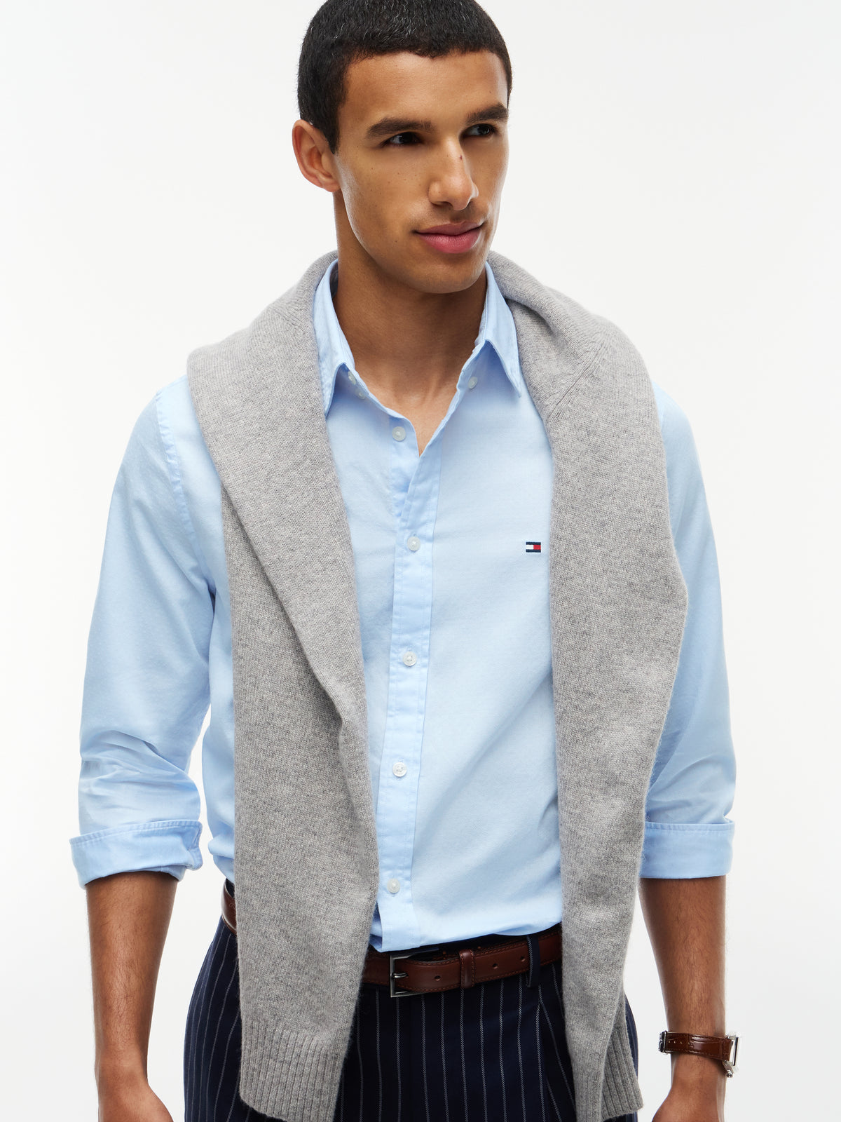 Tommy Hilfiger Blue Slim Fit Shirt MW0MW44570 c3q
