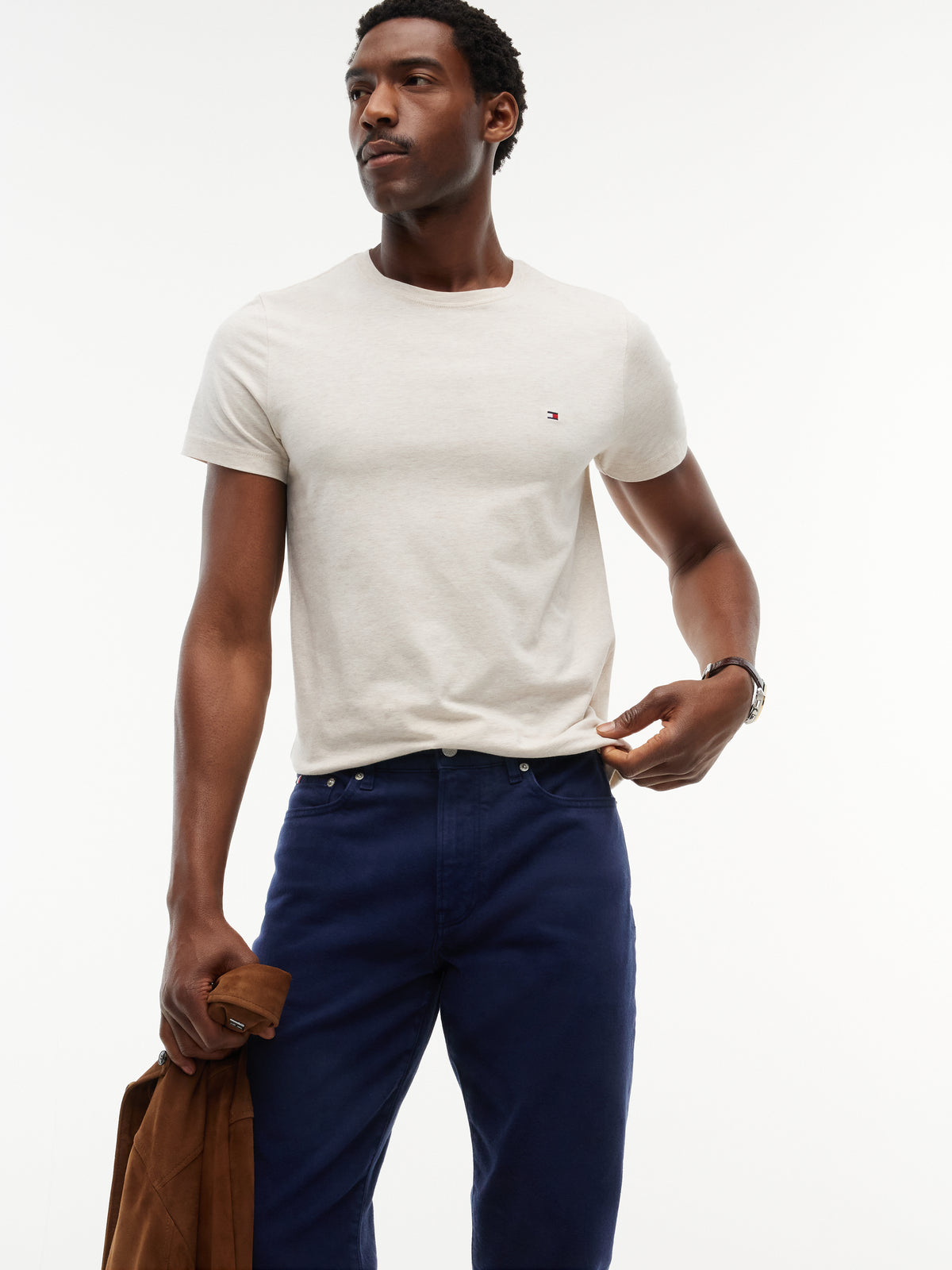 Tommy Hilfiger Navy Blue 5 Pocket MW0MW44914 dw4