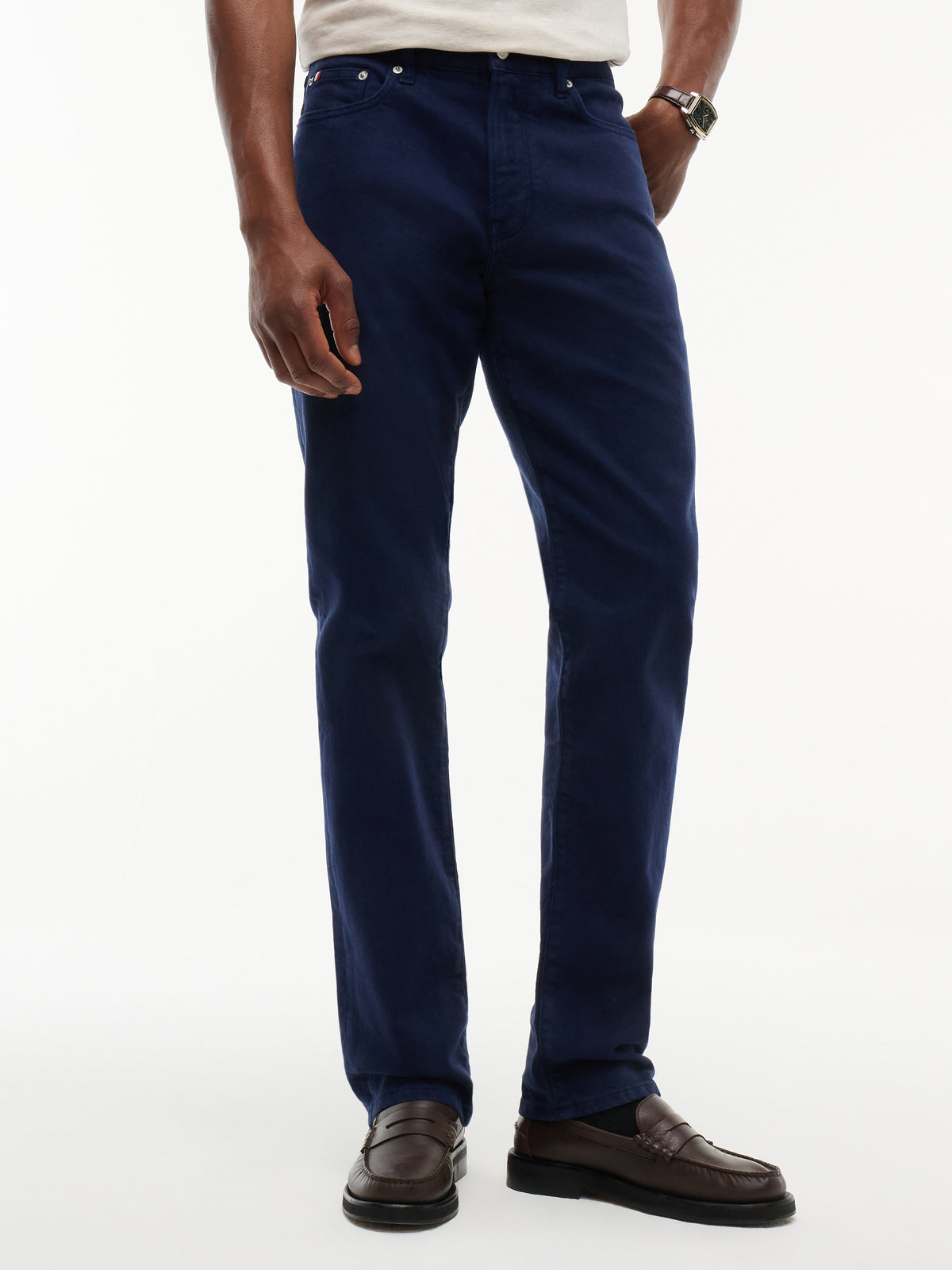 Tommy Hilfiger Navy Blue 5 Pocket MW0MW44914 dw4