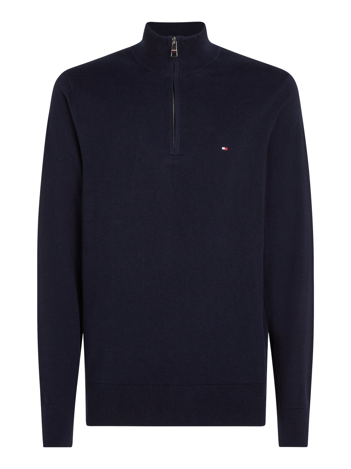 Tommy Hilfiger Navy Zip Jumper MW0MW28049 dw5