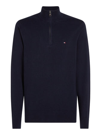 Tommy Hilfiger Navy Zip Jumper MW0MW28049 dw5