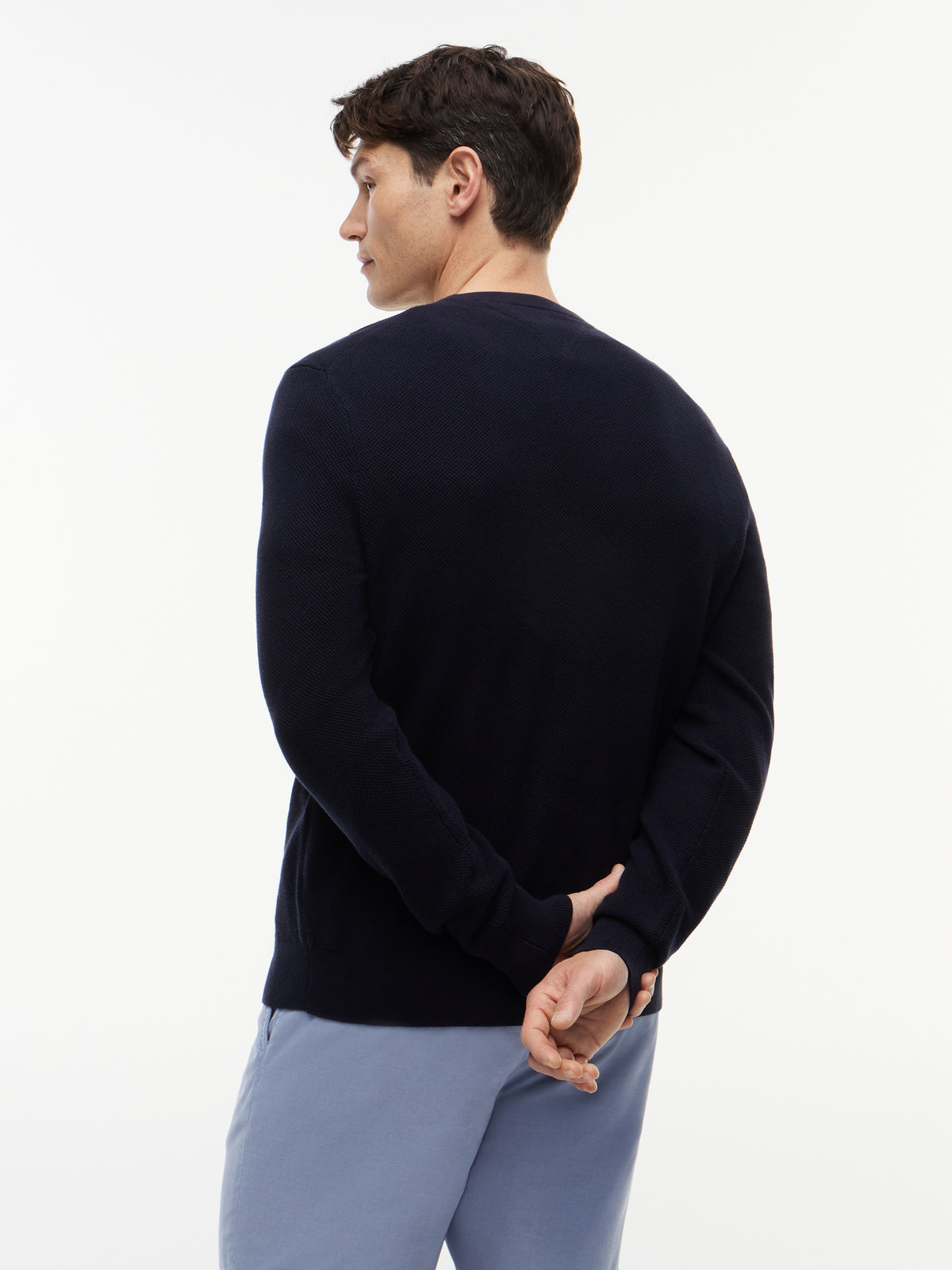Tommy Hilfiger Navy Structure Crew MW0MW36347 dw5